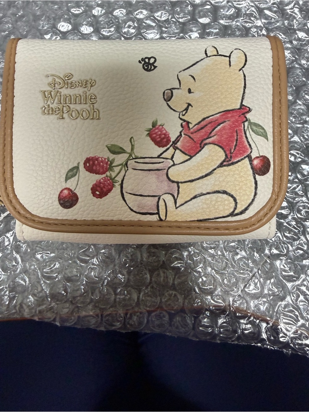 Disney x Primark Cream Winnie the Pooh Wallet Tri-fold with Zipper *NWT